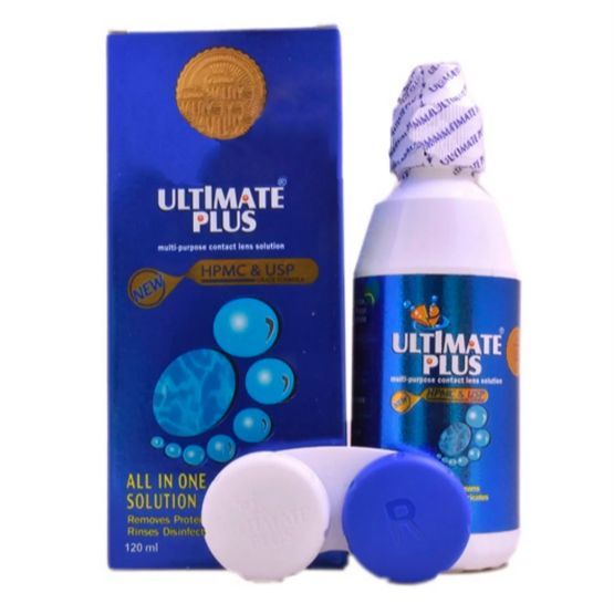 ULTIMATE PLUS CONTACT LENS SOLUTION WITH FREE LENS CASE IMPORTED