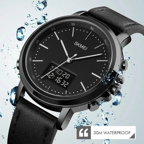 SKMEI WATCH FOR MEN'S BRANDED WATCH DUAL TIME STRAP