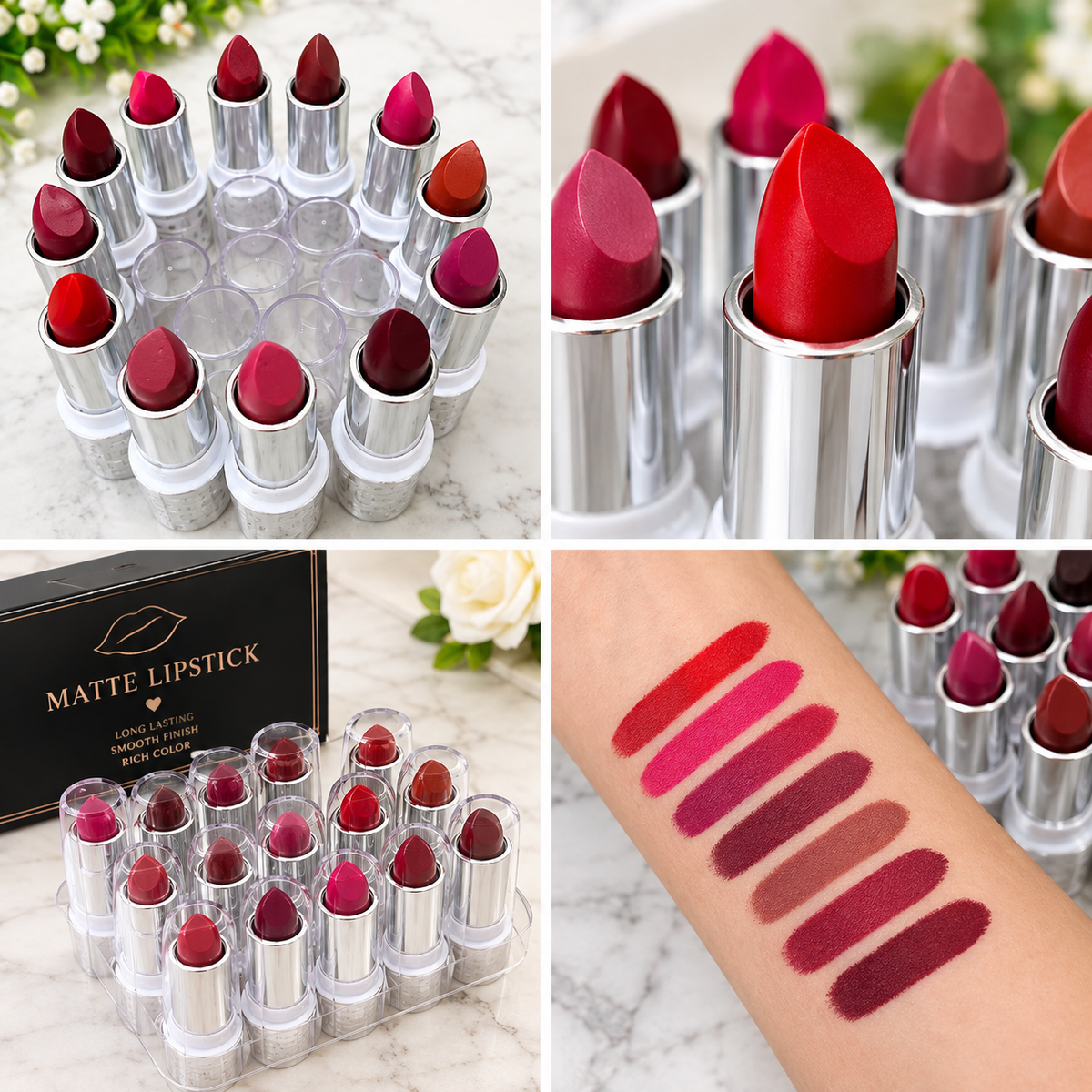 Hang fang 12-Piece Matte Lipstick Set – Long-Lasting Lip Colors,