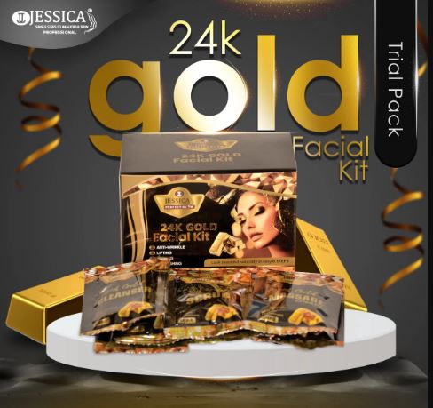 GOLD FACIAL TRIAL PACK [ 6 STEPS ]