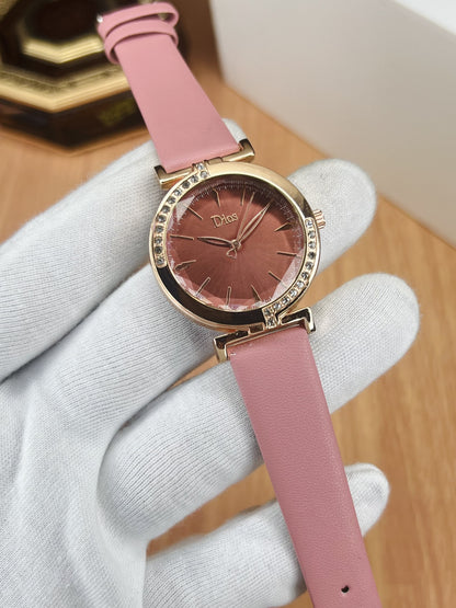 Dior La D De Dior Quartz Diamond Black Dial Ladies Watch CD047170A005