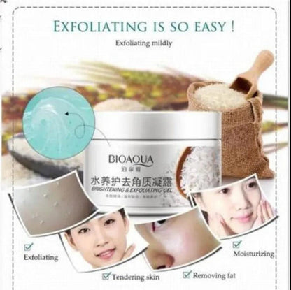 Bioaqua Brightening & Exfoliating Rice Gel Face Scrub 140 g BQY7519