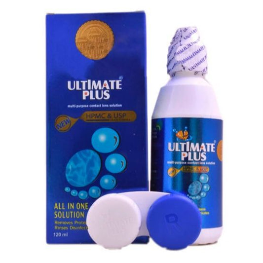 ULTIMATE PLUS CONTACT LENS SOLUTION WITH FREE LENS CASE IMPORTED