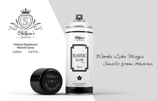 Shifan's-Havoc SilverDeodorant Natural Body Spray-200ml Works Like Magic Smells From Heaven