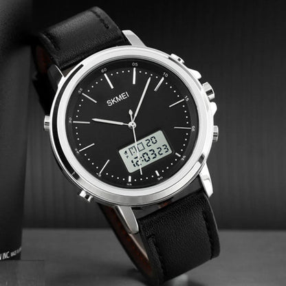 SKMEI WATCH FOR MEN'S BRANDED WATCH DUAL TIME  STRAP