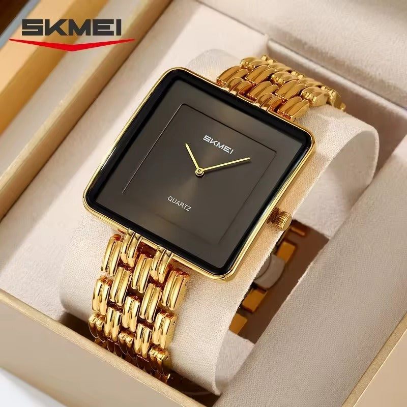 SKMEI 2372 Ladies Quartz Watch Elegant Business Casual Style Square Design Hot Selling Fashion Gift