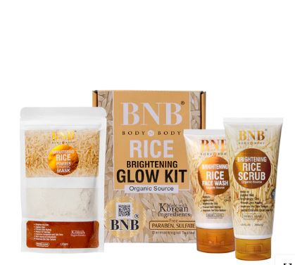 BNB Rice Extract Facial Kit For Bright & Glowing Skin