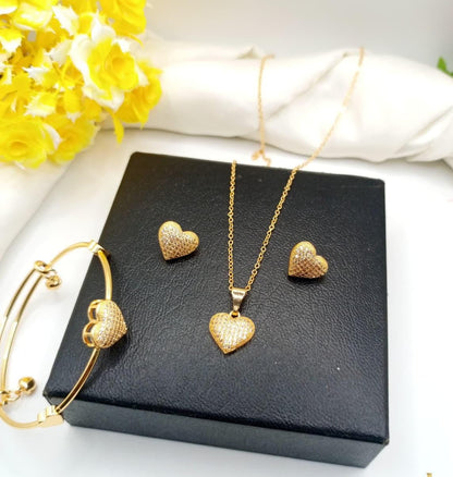 Luxury Pack Of 2 Jewelry Set for Women – Necklace, Bracelet & Earrings