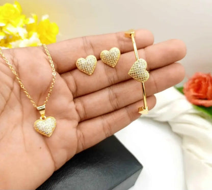 Luxury Pack Of 2 Jewelry Set for Women – Necklace, Bracelet & Earrings