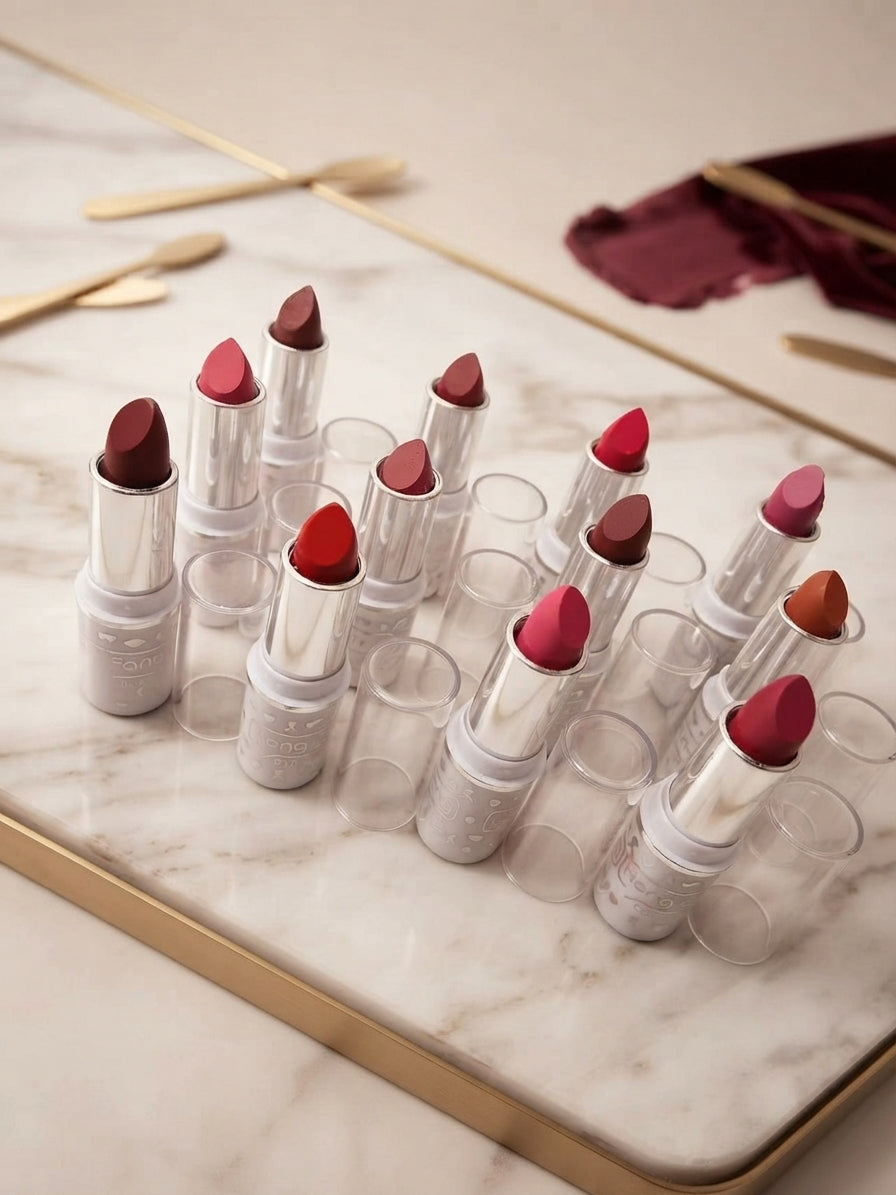 Hang fang 12-Piece Matte Lipstick Set – Long-Lasting Lip Colors,