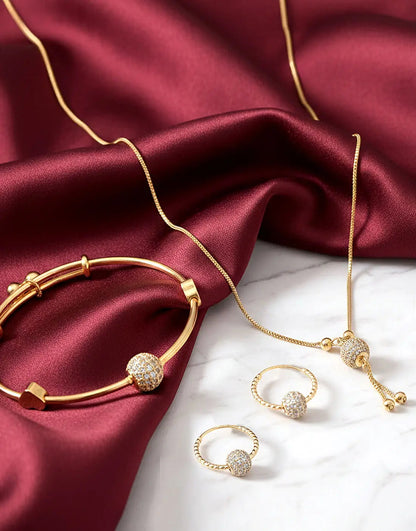 Luxury Pack Of 2 Jewelry Set for Women – Necklace, Bracelet & Earrings