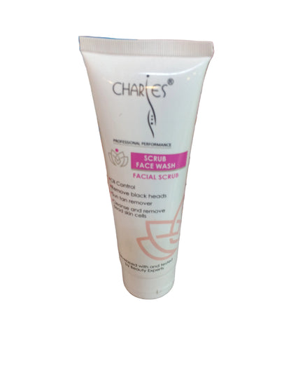 Charles Facial Scrub Face Wash – Oil Control & Deep Cleansing.