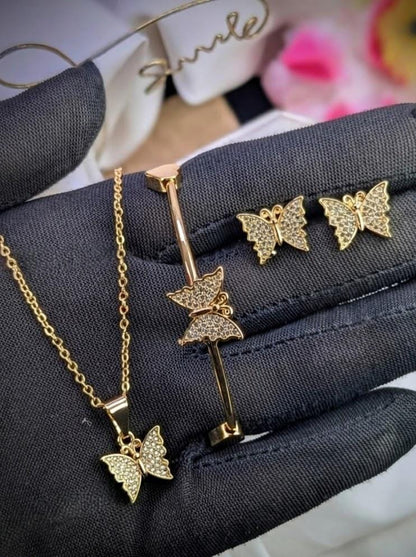 Luxury Pack Of 2 Jewelry Set for Women – Necklace, Bracelet & Earrings