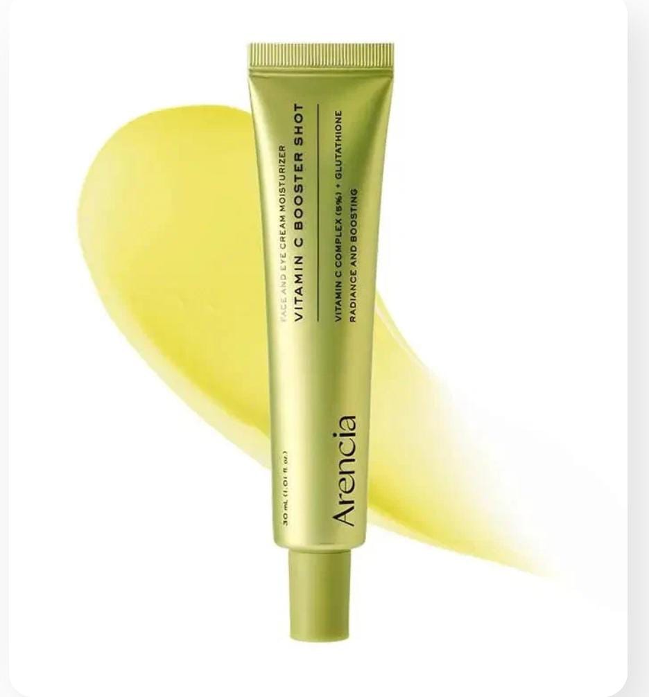 Arencia Vitamin C Booster Shot Eye Cream – Brightening & Radiance Boosting Moisturizer with Glutathione